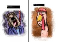 2024_presidential_election 2soyjaks ack animal art beak black_skin blood brown_hair clothes crying drawfag ear furry hair hanging hyena kamala_harris maga maga_hat make_america_great_again open_mouth request rope smile stubble subvariant:trannyfur suit tongue turkey_(animal) variant:bernd variant:gapejak white_skin // 2944x2160 // 6.7MB