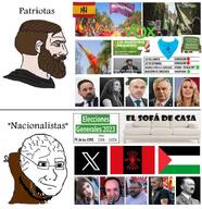 brainlet brown_skin conservative crying falangism mask nationalism nordic_chad not_a_fucking_soyjak soyjak spain variant:wojak vox_(political_party) wojak // 725x747 // 663.6KB