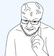 big_forehead big_head glasses grin hand pointing smile smug stubble template transparent_background variant:interjak vein // 962x1002 // 23.1KB