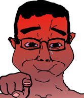 chud hair hand laughing pink_skin red_eyes red_skin subvariant:chudjak_front tear transparent_background variant:chudjak // 484x561 // 68.9KB