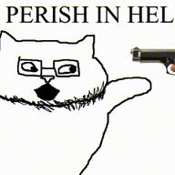 animal animal_abuse animated anti_catjak blood bloodshot_eyes catjak crying ear gem glasses gun hand irl looking_to_the_right open_mouth perish_in_hell remastered shooting stubble text variant:catjak white_background white_skin // 406x240 // 47.5KB