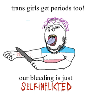 blood knife purple_hair self_harm tranny transgender_flag troon variant:gapejak // 429x429 // 81.1KB