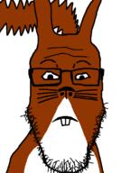 looking_at_you red_fur subvariant:neutralplier trend:squirreljakking variant:markiplier_soyjak // 600x800 // 68.1KB