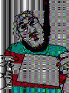 anhero animated balding bloodshot_eyes closed_mouth glasses glitch hand hanging holding_object noose rope sign soyjak stubble suicide template tranny transgender_flag variant:nuplier // 189x255 // 173.5KB