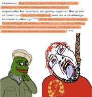 afghan afghanistan amphibian bloodshot_eyes communism crying frog glasses hair hanging islam nas:pepe open_mouth pashto_text pepe_the_frog red_hair rope soyjak stubble suicide text tongue tranny variant:bernd // 1170x1234 // 838.4KB