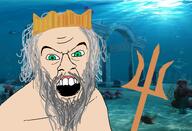 ancient_greece angry atlantis crown god greece greek_mythology green_eyes grey_beard mythology open_mouth pink_skin series:godjaks teeth trident underwater variant:feraljak white_hair // 2200x1500 // 2.7MB