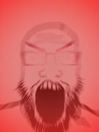 angry blur glasses open_mouth red soyjak stubble variant:markiplier_soyjak // 530x706 // 115.2KB