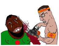 bangladesh bangladeshi beard blood bloodshot_eyes brown_skin buck_teeth chainsaw crying flag flag:bangladesh flag:india hindu hinduism india indian islam jizzlam meta:tagme mudslime muslims piglam pisslam variant:bernd variant:chudjak // 1199x930 // 96.3KB