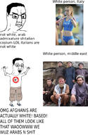 2soyjaks afghanistan angry arm clothes full_body glasses hand italy leg open_mouth pol_(4chan) soyjak text tshirt variant:chudjak // 1024x1574 // 724.5KB