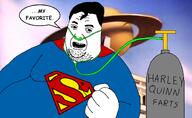 beard capeshit comic_book dc_comics eyebrows fart fat nasal_cannula oxygen_cylinder speech_bubble superhero superman text variant:whalejak // 1461x900 // 524.0KB