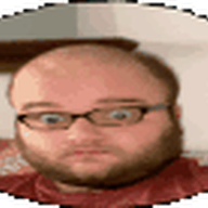 2019 3dgifmaker animated beard closed_mouth clothes distorted ext=gif fat fat_duel glasses irl open_mouth red_tshirt schizo soyboy subvariant:fatjak_irl tshirt variant:fatjak // 250x250 // 194.0KB