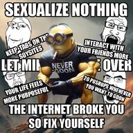 edit guide helpful minion never_goon nofap subvariant:wholesome_soyjak tips variant:cobson variant:feraljak variant:gapejak variant:markiplier_soyjak wholesome // 720x720 // 529.6KB