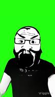 ai_generated beard clothes glasses green_screen oh_when_the_saints_are_marching_in open_mouth shitnobodycaresabout soyjak subvariant:science_lover teeth variant:markiplier_soyjak video viggle // 720x1280, 19.6s // 5.4MB