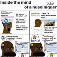 4soyjaks Astrofene_(namefag) Warrior-Z(user) antiswarthy_(namefag) aryan award barack_obama blue_eyes boykissersilly_cat brown_skin dunce goat green_skin hoops_and_yoyo new_toss pedophile queen_of_spades quran selfish_little_fuck sour soybooru subvariant:muscular_chud teal_skin variant:chudjak variant:soyak vice_news yoyo // 1440x1440 // 547.7KB
