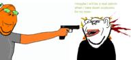 admin angeleno blood froot glasses glock gun murder mutt orange_skin pistol shooting subvariant:impish_amerimutt subvariant:wholesome_soyjak thrembo variant:gapejak variant:impish_soyak_ears // 1499x684 // 272.7KB
