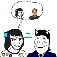 black_hair female meta:namefags moistpepper_(user) muammar_gaddafi rose spanish subvariant:massjak subvariant:massmeowjak superterrydavisfan48_(namefag) templeos terry_davis variant:gapejak // 4000x4000 // 1.3MB