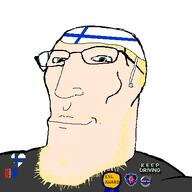 artist:toniylijani beanie beard blond blond_beard buff closed_mouth clothes eyebrows facial flag flag:finland flag:sámi_people glasses green_eyes hair hat keep_driving mustache nose scania smile smirk subvariant:finnishmutt toniylijani_(user) variant:gapejak volvo // 459x459 // 20.9KB
