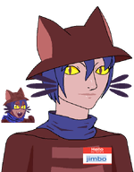 boy clothes eyes glasses hair hat jimbo_(namefag) male meta:namefags mouth_open name_tag niko niko_(oneshot) nose scarf stubble variant:soyak // 1046x1338 // 54.6KB