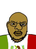 brown_skin closed_mouth clothes ear glasses mexico soyjak stubble variant:angry_mutt wings_of_redemption // 720x960 // 67.3KB