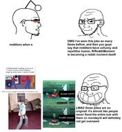 3soyjaks angry antenna calarts cartoon closed_mouth crate ear glasses grave irl karma meme momday mr_krabs negro nordic_chad police r_redditmoment reddit reddit_moment shovel smile snoo so_true soyjak spiderman spongebob_squarepants stubble subvariant:soyak_(irritated) unoriginal variant:nordjak variant:soyak window wordswordswords // 2024x2200 // 1.3MB