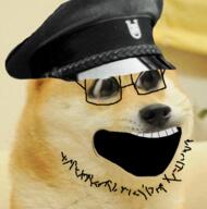 animal beard clothes croatia dog doge glasses hat independent_state_of_croatia open_mouth ustasha ustasha_cap variant:unknown // 555x560 // 369.1KB