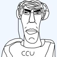 catsh ccu closed_mouth clothes glasses hair headphones looking_at_you redraw soyjak tshirt twitch variant:chudjak // 600x600 // 18.5KB