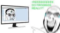 crying frog frognigger glasses laughing monitor pepe seething soyjak stubble tear tranny transgender_flag variant:chudjak variant:cobson // 2100x1174 // 476.2KB