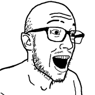 animated closed_mouth ext=gif glasses looking_at_you looking_to_the_right moustache neutral open_mouth soyjak stubble variant:esam // 443x474 // 79.0KB