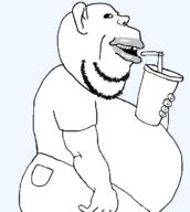 drinking side_profile subvariant:impish_amerimutt template transparent_background variant:impish_soyak_ears // 680x760 // 14.8KB