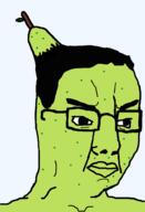 PaulMcPear artist:Keys glasses hair pear series:chudtwt series:fruiterz! variant:chudjak // 640x936 // 13.5KB