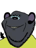 dog ear furry jackbox meta:tagme scar soyjak stubble tail tee_ko teeth variant:impish_soyak_ears // 500x669 // 77.2KB