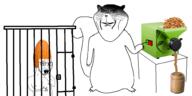 2soyjaks almond arm bloodshot_eyes clothes crying ear full_body glasses hand hat jail nut ominous open_mouth peanut_butter smile soyjak squirrel stubble subvariant:ominous_impish_squirrel trail variant:impish_soyak_ears variant:soyak // 1469x731 // 357.3KB