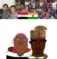 beard brown_skin chud_troon_alliance closed_mouth flag flag:india flag:iraq friendship glasses hand india iraq turban variant:bernd variant:chudjak // 3057x3132 // 1.3MB