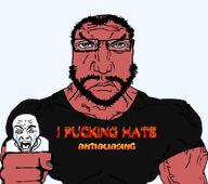 2soyjaks angry antialiased artist:toniylijani beard buff glasses hair holding_object i_hate male_pattern_baldness muscular_male punisher_face red_skin stubble subvariant:science_hater subvariant:science_lover subvariant:unbotheredchud variant:chudjak variant:markiplier_soyjak variant:rupturejak white_skin // 1051x929 // 126.5KB