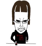 angry boymoder button chud forehead hair hoodie millions_must_die soyjak subvariant:chudjak_front text tranny variant:chudjak // 615x680 // 72.3KB