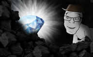 artist:greenfag clothes coal crying gem glasses glowing happy hat irl_background smile stubble tear variant:feraljak // 1172x720 // 602.3KB