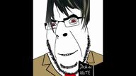 closed_mouth clothes death_note glasses music red_eyes smile soyjak stubble variant:cobson video yagami_light // 1920x1080, 61s // 5.7MB