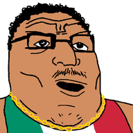 brown_skin chain chains curly_hair flag flag:italy flag_shirt glasses hair italy mustache nose roman_nose series:muttverse subvariant:italimutt variant:tony_soprano_soyjak wife_beater wop // 600x600 // 14.0KB