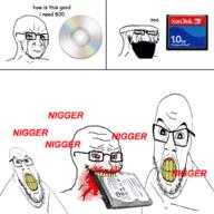 angry blood blood_from_eyes blood_from_mouth bloodshot_eyes cd closed_mouth comic comic_sans crying glasses hard_drive incomprehensible_woahjack margerald meta:tagme no_jaw op_is_a_retarded_lazy_faggot_for_not_tagging_his_own_shit open_mouth selfish_little_fuck stubble tagme_just_tagme_because_i_say_so_ok variant:feraljak variant:soyak yellow_teeth // 1024x1024 // 451.6KB