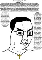 2024 bible bible_quote bible_verse christianity chud closed_mouth cross ephesians_(bible) glasses hair looking_to_the_right luke_(bible) necklace october october_21 psalm_(bible) religion soyjak variant:chudjak white_background // 993x1397 // 237.7KB