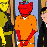 admin black_hair bottle broot brown_eyes brown_skin character:femcobble clothes cobblestone cobblestone_(user) court cutebooru_(user) demoted ear female girl glasses guard jail janny jumpsuit leaf logo looking_at_you manager meta:namefags moderator mustard mustard_(user) necktie neutral no_mouth orange_shirt pigtails prisoner red_skin red_tie smile soyjak_wiki stubble subvariant:gapejak_female suit tinted_glasses transparent_background twintails variant:feraljak variant:gapejak variant:impish_soyak_ears yellow_glasses yellow_skin // 1385x1385 // 70.2KB