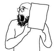 arm glasses hand holding_object open_mouth soyjak stubble variant:unknown // 681x619 // 22.0KB