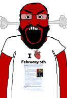 angry arm auto_generated beard china clothes country england february february_5 glasses louisiana netherlands norway open_mouth red soyjak steam subvariant:science_lover sweden text united_states variant:markiplier_soyjak wikipedia // 1440x2096 // 638.1KB