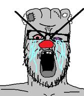 angry bald crying doll glasses open_mouth russia selfish_little_fuck soyjak stubble tear variant:a24_slowburn_soyjak vatnigger vatnik white_background zigger // 454x519 // 19.8KB