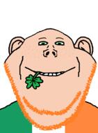 clover front_facing green_eyes happy ireland irelandly orange_hair subvariant:impish_front variant:impish_soyak_ears white_skin // 598x815 // 10.9KB