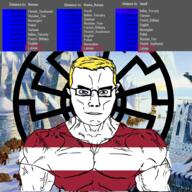 arab aryan_classic asian baltic bantu blacksun blond blue_eyes chud_(soybooru) chud_chad europe european front funny genetics gook hunter_gatherer muscles nazism nigger sonnenrad subvariant:chudjak_front subvariant:euroaryan trend:aryan variant:chudjak whg white_skin yamnaya // 1000x1000 // 909.4KB