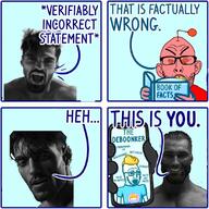 angry book chad clothes comic deboonker ear gigachad glasses hair hand meta:tagme open_mouth phone red_skin reddit redraw smile soyjak text variant:nojak variant:soyak yellow_hair yellow_teeth // 825x825 // 114.2KB