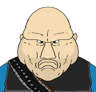2500 5_o_clock_shadow ammo ammo_belt angry artist:toniylijani bald bandolier blue_shirt closed_mouth ear fat gynaecomastia heavy_(tf2) meta:get open_eyes russia stubble team_fortress_2 valve variant:disgusting_trevorcreature vest // 803x768 // 22.8KB