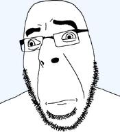 autism closed_mouth confused glasses looking_to_the_left looking_to_the_right raised_eyebrow retard stubble variant:cobson // 775x849 // 62.8KB