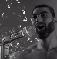 animated basics_in_behavior fundamental_paper_education meta:ai_generated meta:not_oc microphone music nas:gigachad singing // 600x612, 5.6s // 816.2KB